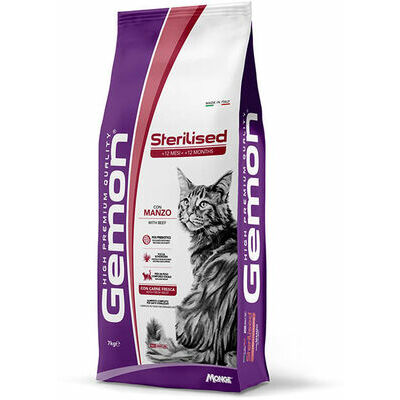 GEMON Cat Sterilised with beef 7 kg Dry Cat Food