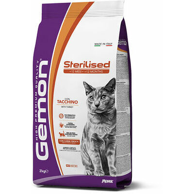 GEMON Cat Sterilised with turkey 7 kg Dry Cat Food