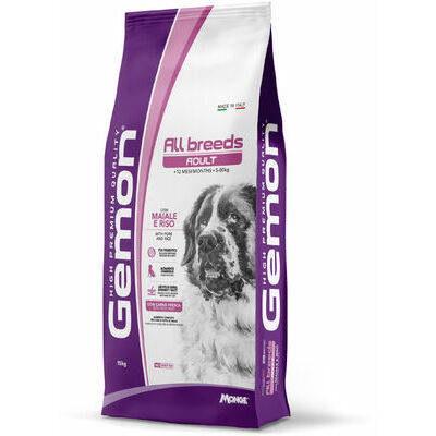 GEMON Dog ALL BREEDS Adult with pork&rice 3 kg - barība suņiem