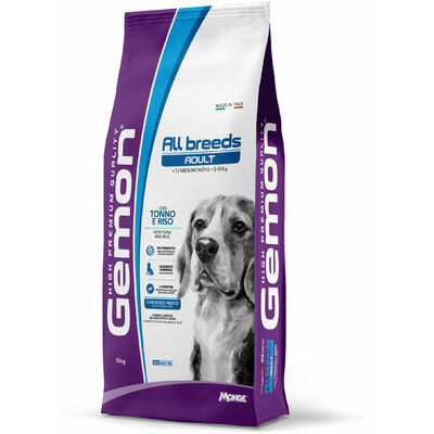 GEMON Dog ALL BREEDS Adult with tuna & rice 3 kg - barība suņiem