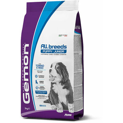 GEMON Dog ALL BREEDS Adult with tuna & rice 3 kg - barība suņiem