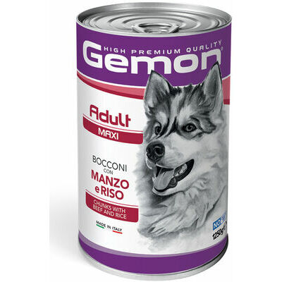 GEMON Dog chunkies Adult MAXI with beef & rice 1.250 kg