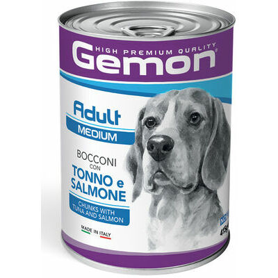 GEMON Dog chunkies Adult MEDIUM with tuna&salmon 0.415 kg