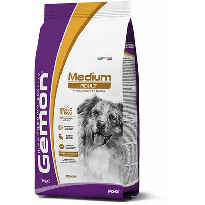 GEMON Dog MEDIUM Adult with chicken 3 kg - barība suņiem