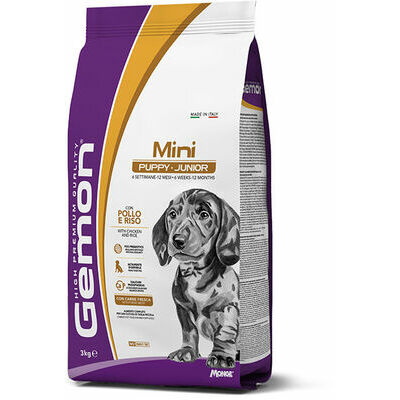 GEMON Dog MINI Puppy & Junior with chicken & rice 3 kg - barība suņiem