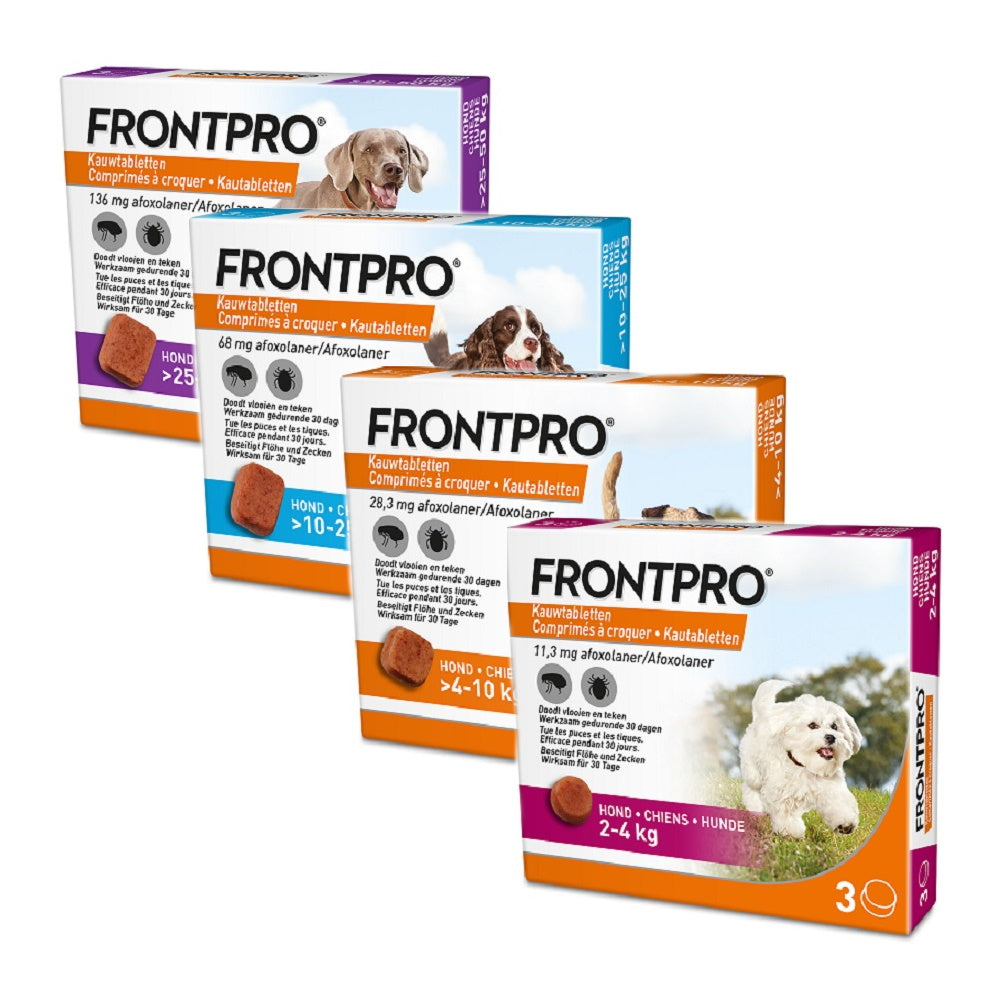 FRONTPRO 68 mg Chewable Tablet for Dogs (10-25 kg), N3 (3 tablet)
