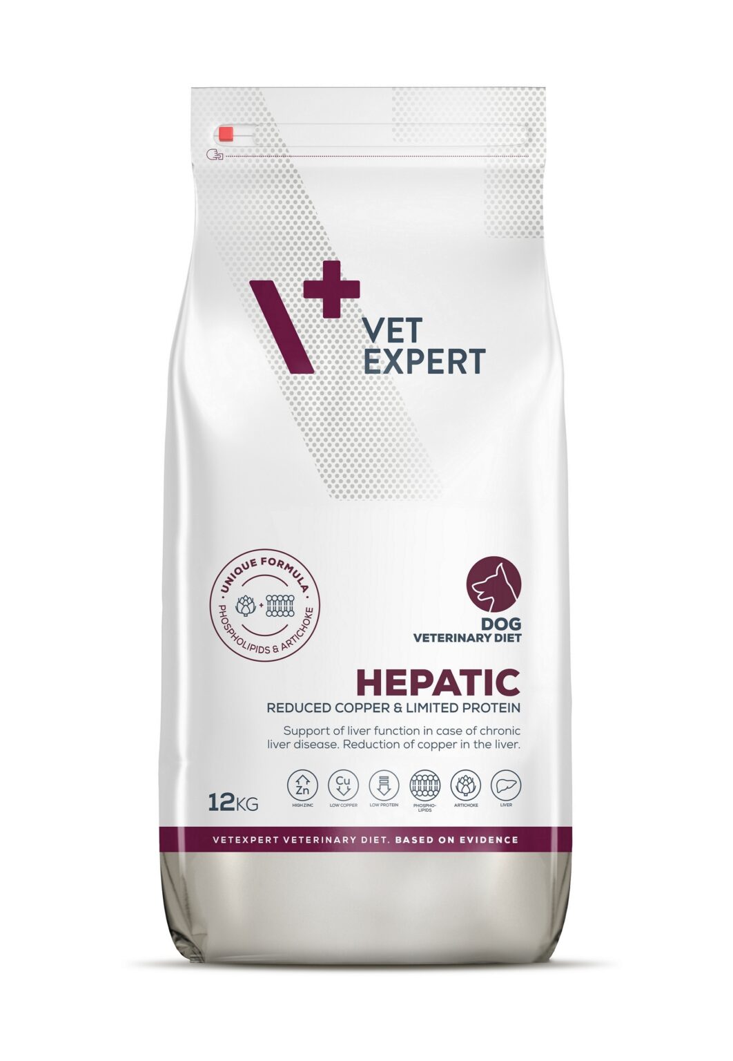 Vet Expert Hepatic Trockenfutter für Hunde 12 kg