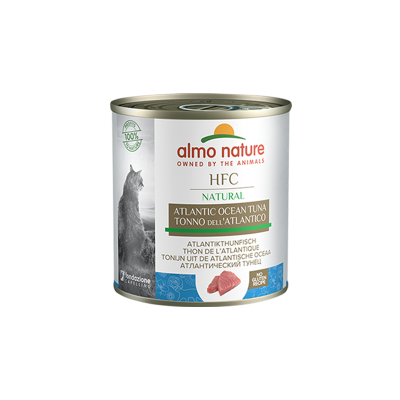 Almo Nature HFC Natural Mitrā barība kaķiem ar atlantijas tunci, 280g