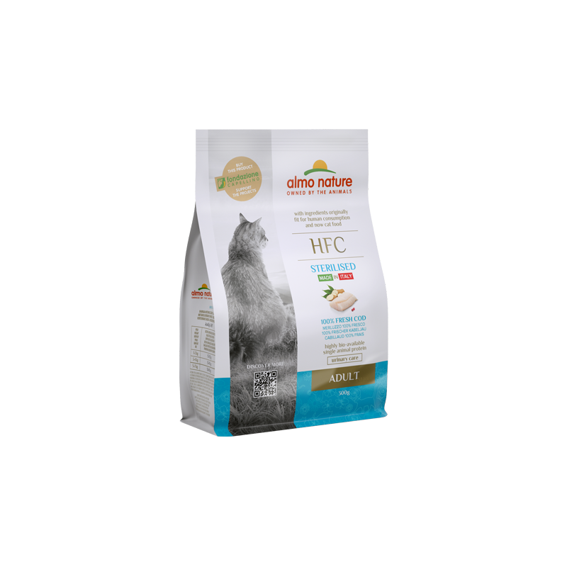 Almo Nature HFC Adult Dry Cat Food With Cod, 1.2kg