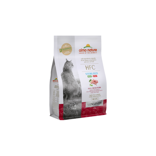 Almo Nature HFC Longevity Adult Dry Cat Food With Pork, 1.2kg