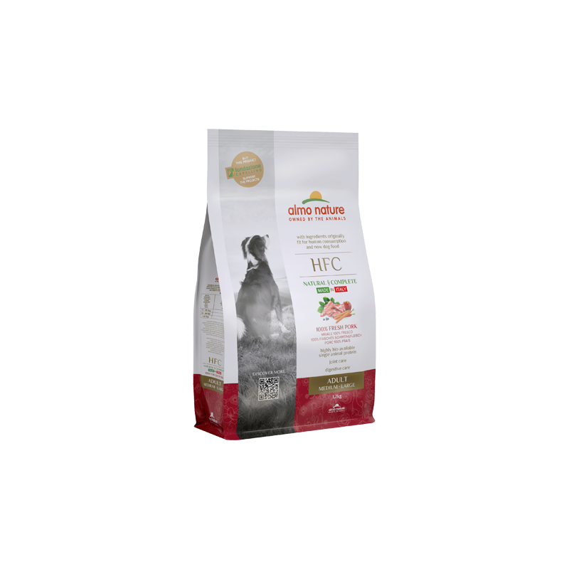 Almo Nature HFC DOG Adult Dry Dog Food With Pork, For M/L Dogs, 8 kg