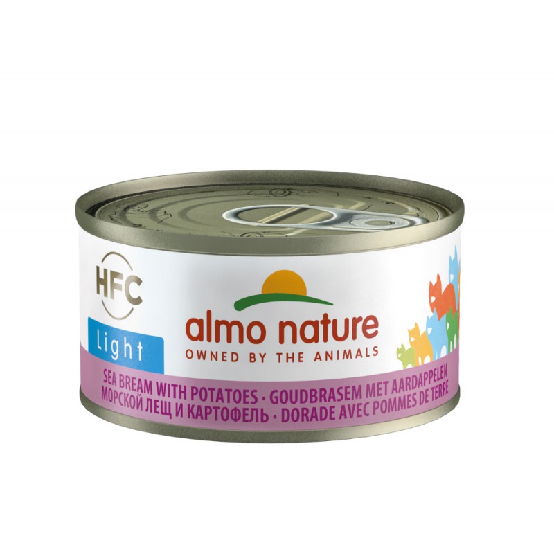 Almo Nature HFC JELLY Wet Cat Food With Sea Bream and Potatoes, 70g