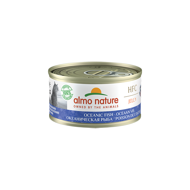 Almo Nature HFC JELLY Wet Cat Food With Ocean Fish in Jelly, 70g