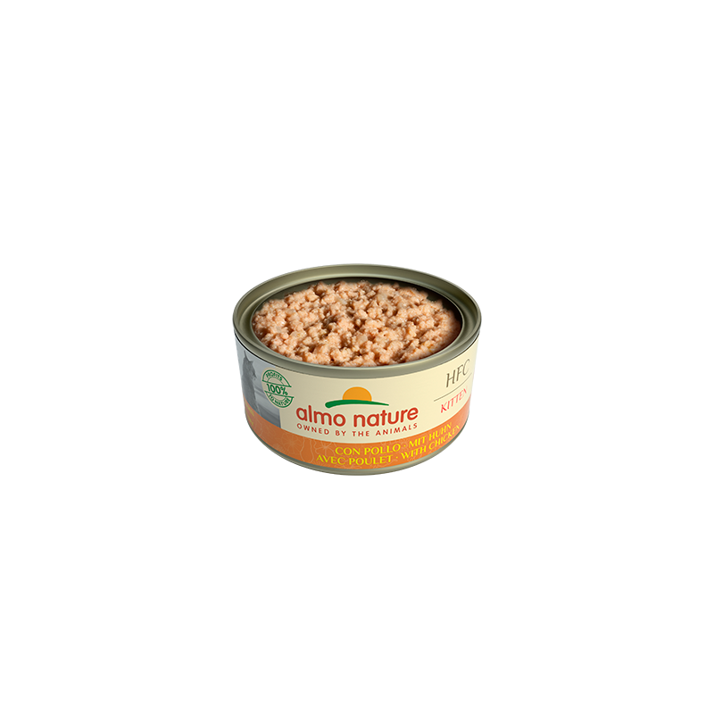 Almo Nature HFC Kitten Nourriture humide pour chat au poulet, 150 g
