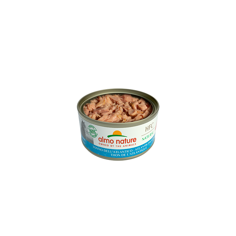 Almo Nature HFC NATURAL Wet Cat Food With Atlantic tuna, 70g x 12
