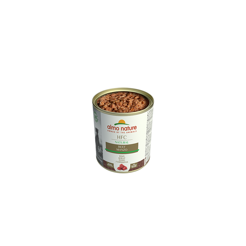 Almo Nature HFC NATURAL Dog Canned Food With Beef, 280g x 12