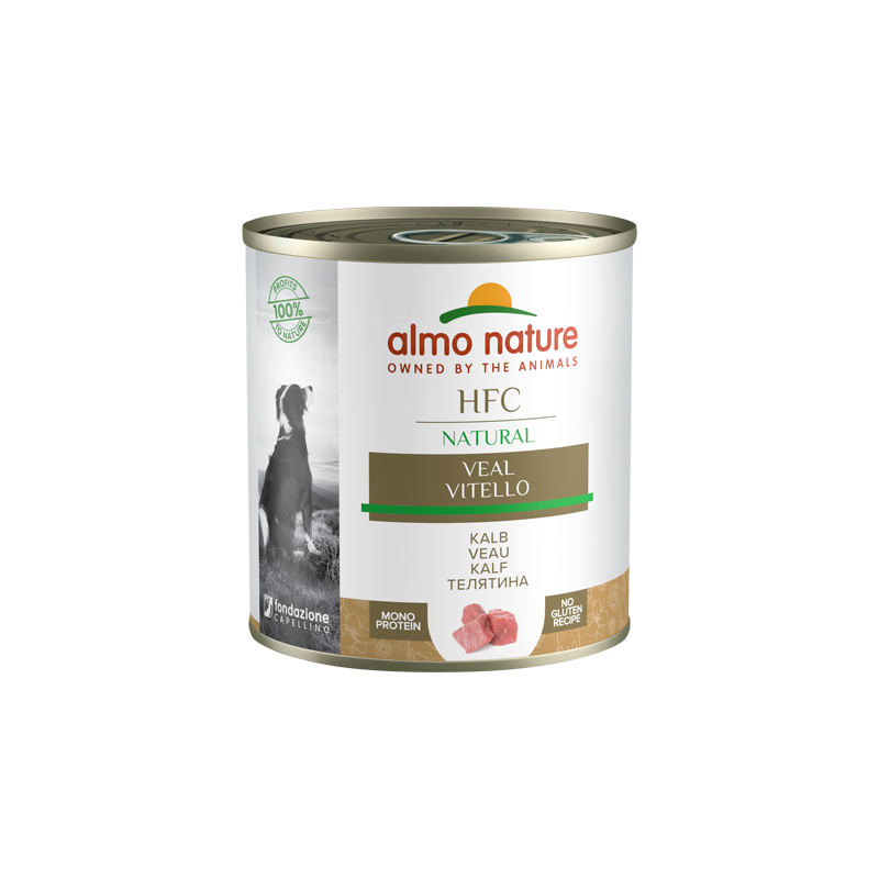 Almo Nature HFC NATURAL Dosenfutter für Hunde mit Kalbfleisch, 280 g