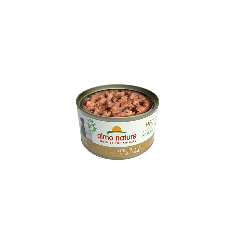 Almo Nature HFC natürliches Hundefutter in Dosen mit Kalbfleisch, 95 g