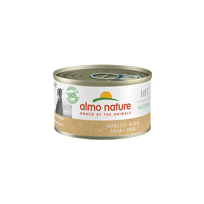 Almo Nature HFC natürliches Hundefutter in Dosen mit Kalbfleisch, 95 g