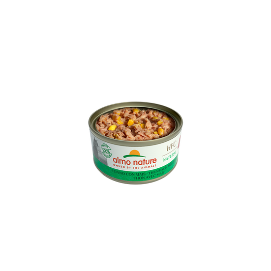 Almo Nature HFC NATURAL Wet Cat Food With Tuna and Sweet Corn, 70g