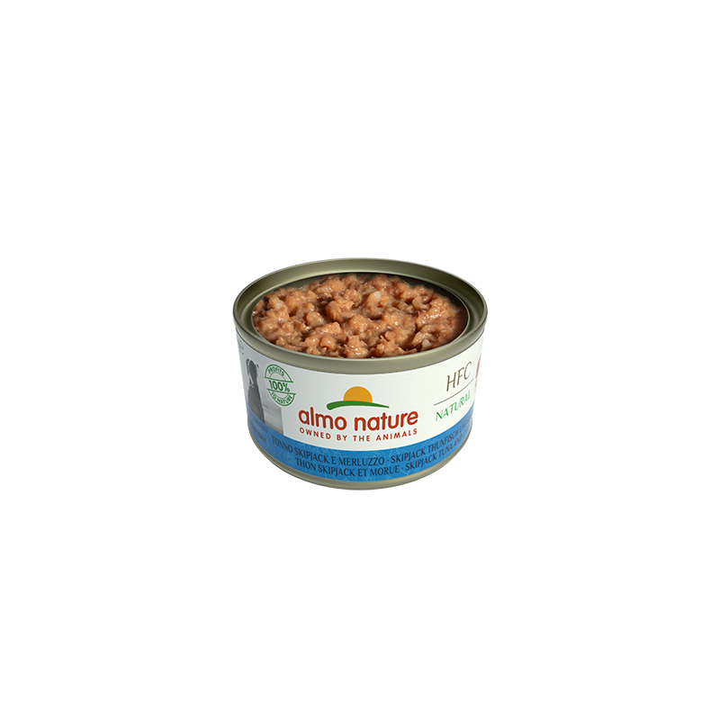 Almo Nature HFC Natural Canned Food For Dogs With Tuna and Cod, 95g