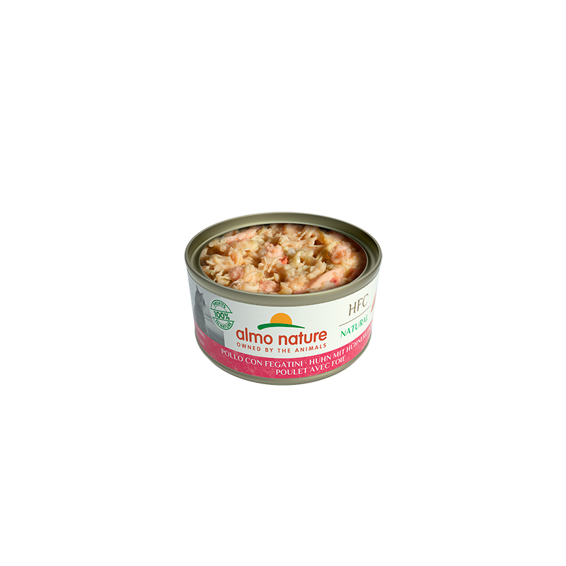 Almo Nature HFC NATURAL Wet Cat Food With Chicken and Liver, 70g
