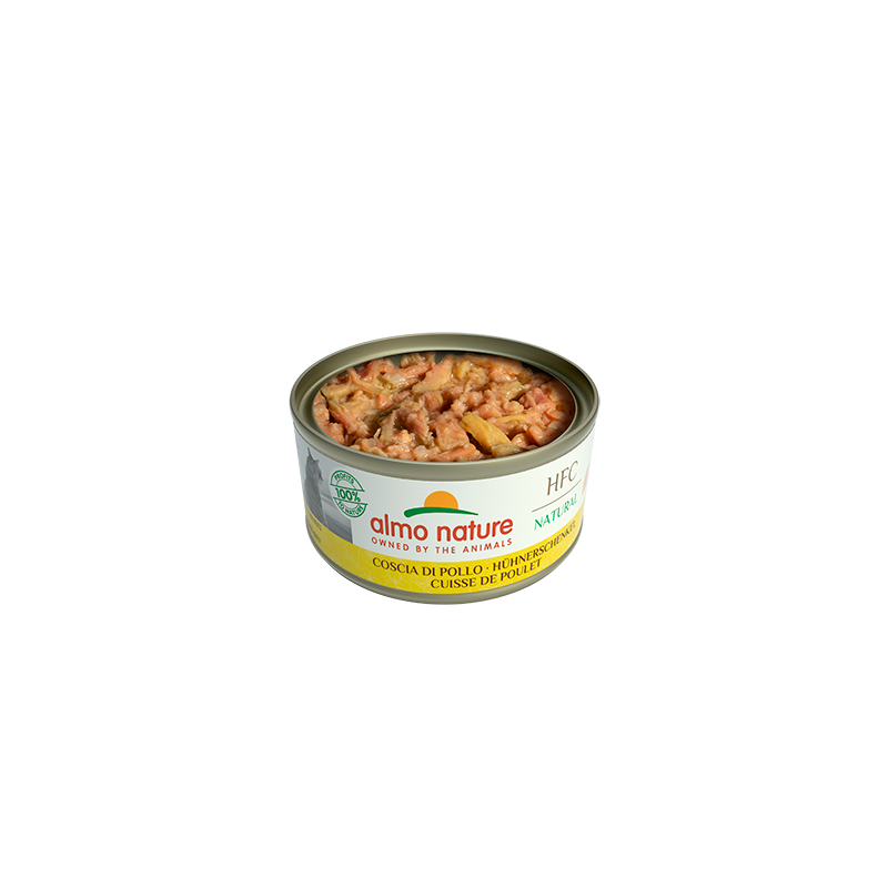 Almo Nature HFC NATURAL Mitrā barība kaķiem ar vistas stilbiņiem, 70g