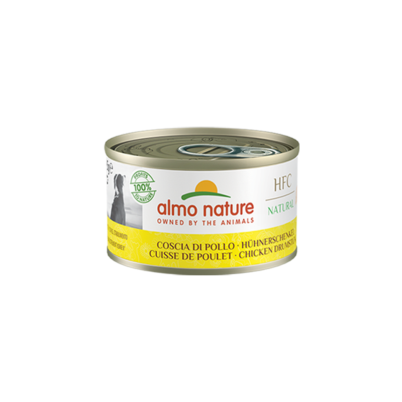 Almo Nature HFC Natural Canned Food For Dogs With Chicken Drumstick, 95g