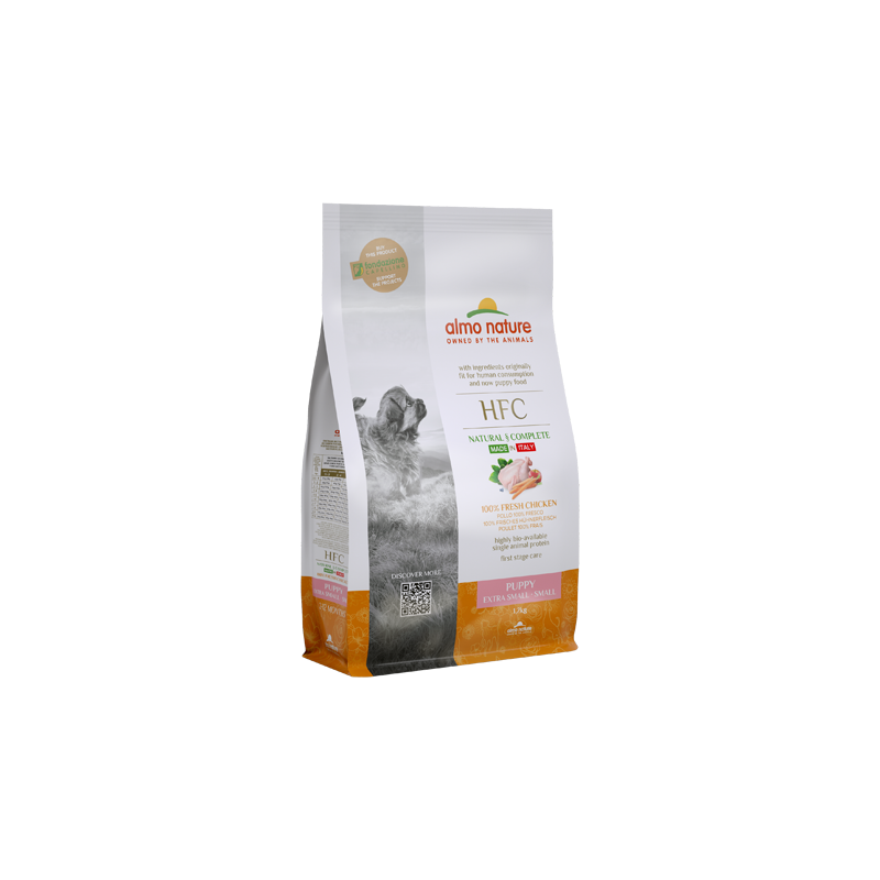 Almo Nature HFC PUPPY Dry Dog Food with Chicken, For XS/S Dogs, 1.2kg