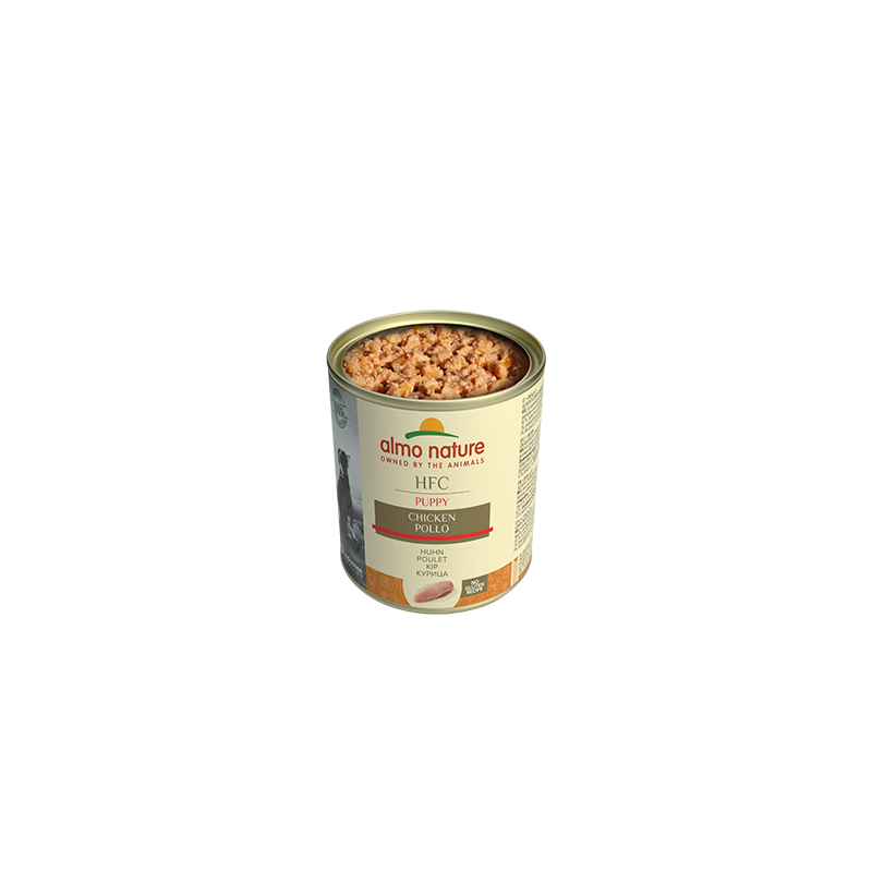 Almo Nature HFC PUPPY Dosenfutter für Welpen mit Huhn, 280 g