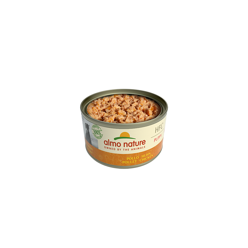 Almo Nature HFC-Dosenfutter für Welpen mit Huhn, 95 g