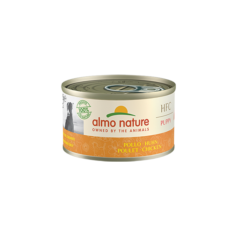 Almo Nature HFC Canned Food For Puppy With Chicken, 95g x 12