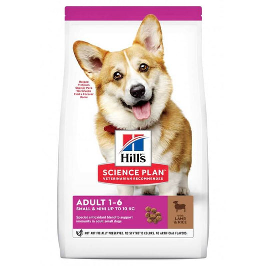HILL'S SCIENCE PLAN Small & Mini Adult Dog Dry Food with Lamb and Rice, 300g