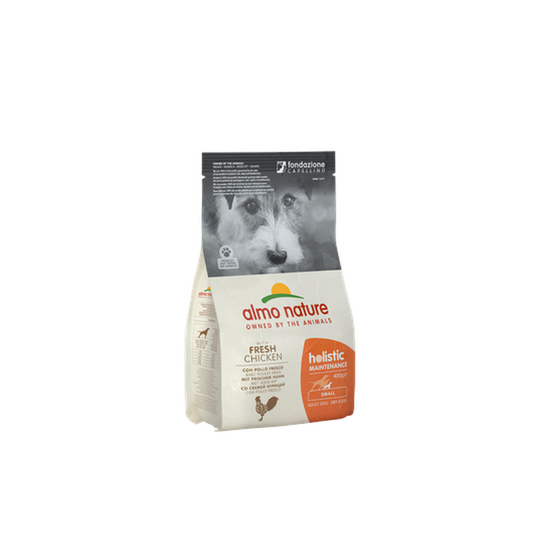 Almo Nature Holistic Maintenace Extra Small and Small Breed Dry Dog Food With Fresh Meat Chicken, 400g