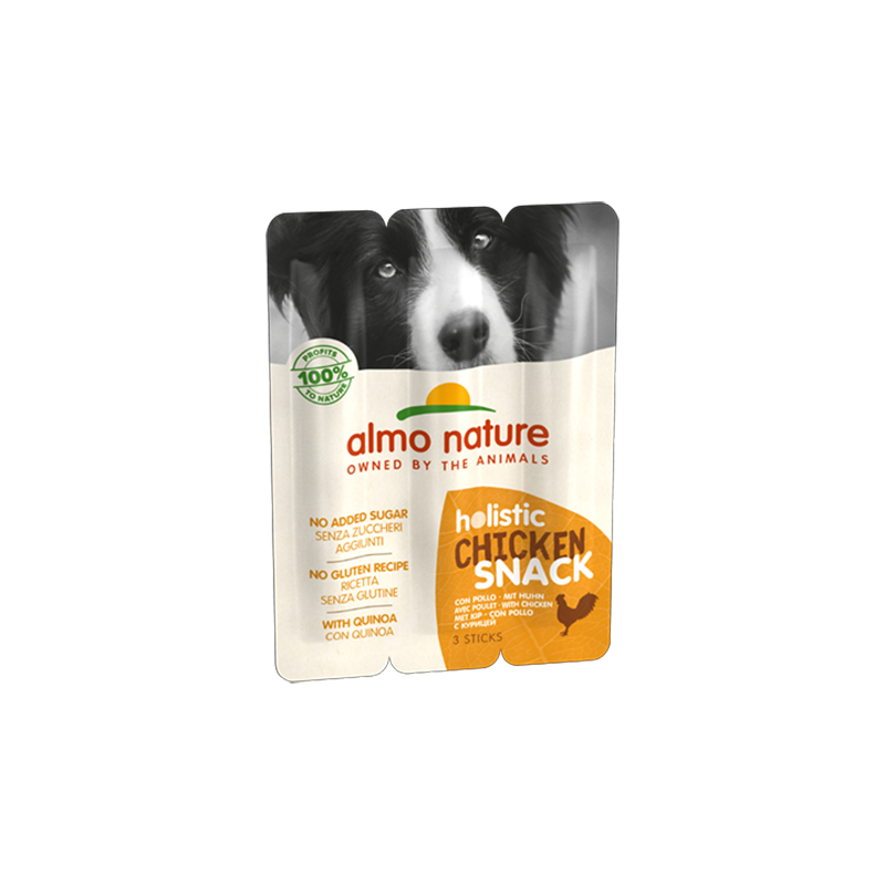 Almo Nature HOLISTIC SNACK Dog Treats with Chicken, 3x10g