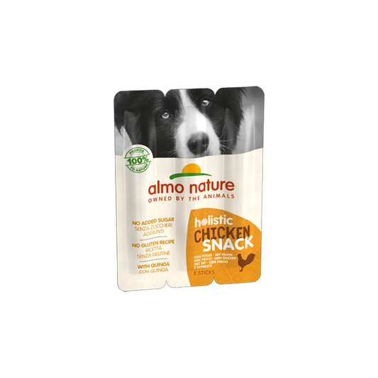 Almo Nature HOLISTIC SNACK Dog Treats with Chicken, 3x10g
