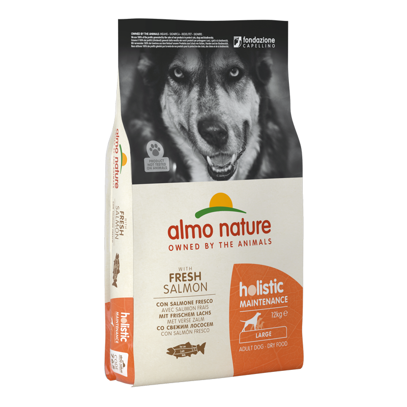 Almo Nature Holistic Maintenance Large Breed Adult Dog Dry Food With Fresh Salmon, 12kg
