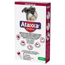 KRKA ATAXXA ANTIPARASITARIO 1250 mg / 250 mg Solución Spot On Para Perros De 10-25Kg