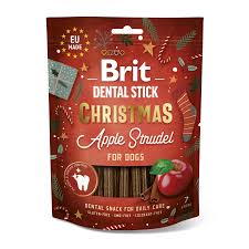 Brit DENTAL CHRISTMAS APPLE STRUDEL Dog Treats, 250 g