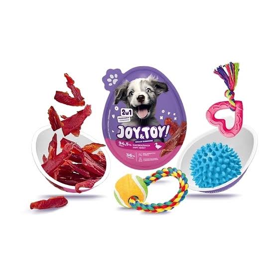 JOY&TOY! Dog Suprise Egg With Duck, 1pcs