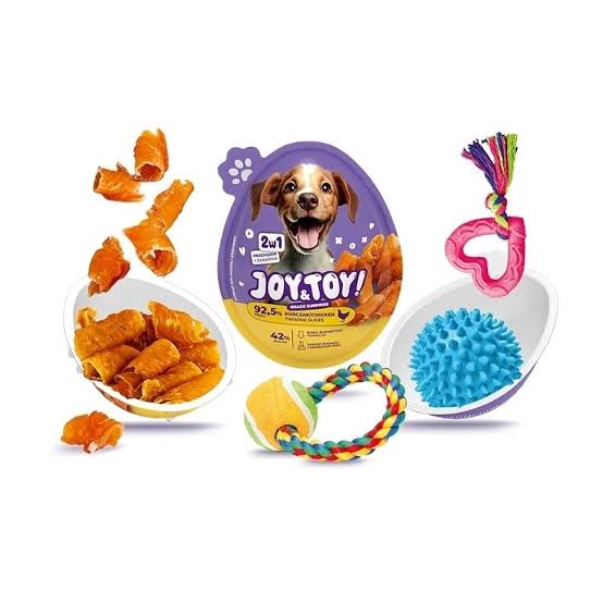 JOY&TOY! Dog Suprise Egg With Chicken, 1pcs
