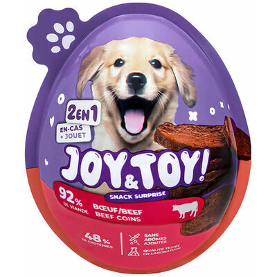 JOY&TOY! Dog Suprise Egg With Beef, 1pcs