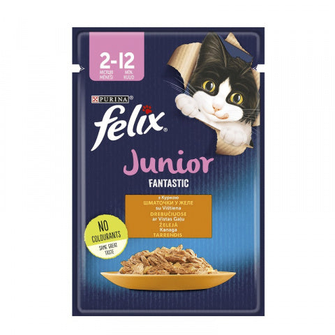 Purina FELIX Fantastic Junior With Chicken, 85g