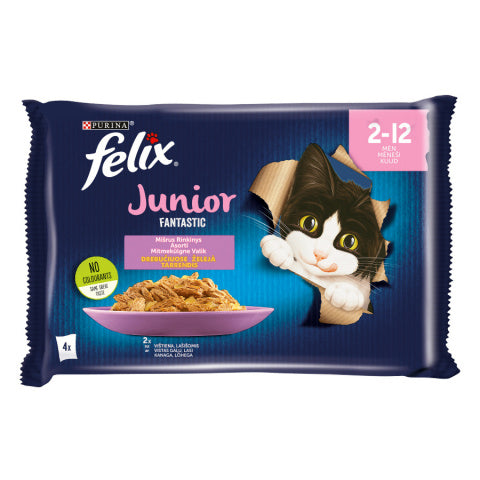 Purina FELIX Fantastic Junior MIX, 4*85g