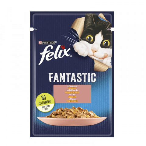 Purina Felix Fantastic Salmon Wet Cat Food, 85g