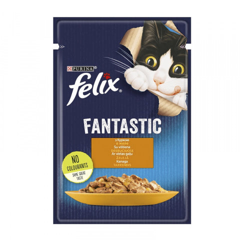 Purina Felix Fantastic Chicken Wet Cat Food, 85g