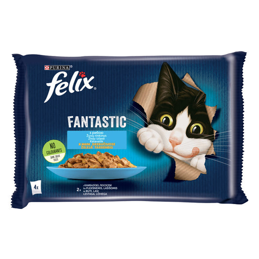 Purina FELIX FANTASTIC Fish selection, 4x85 g