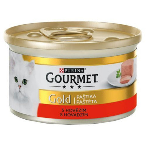 Purina Gourmet Gold Pate with Beef, Wet Cat Food, 85 g