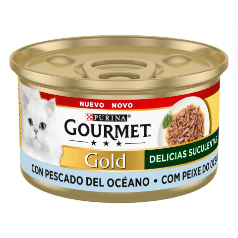 Purina GOURMET Gold Succulent Delights Ocean Fish, Wet Cat Food, 85 g