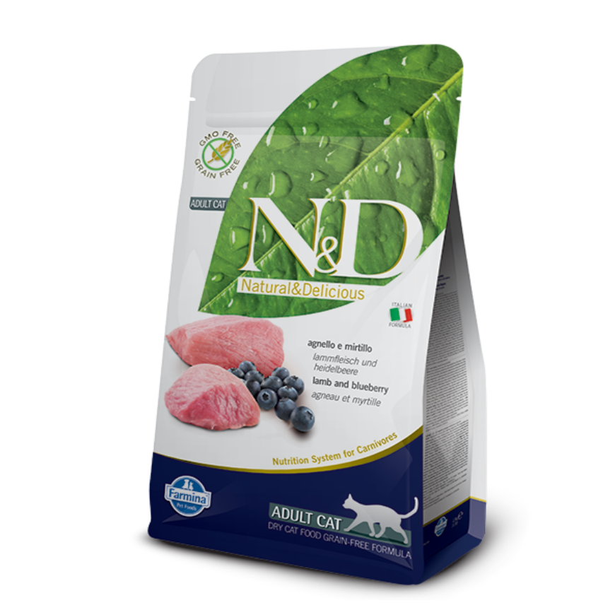 Farmina N&D Cat Prime Lamb Blueberry Dry Cat Food, 300g